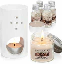 Aromalampa z olejkami, zestaw 8‑częściowy