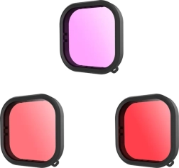 Zestaw wodoszczelnych filtrów Telesin do GoPro Hero 9 / Hero 10 / Hero 11 / Hero 12 (GP-FLT-904)