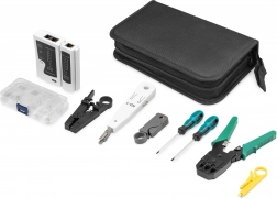 Zestaw narzędzi sieciowych do serwisu i montażu LAN DIGITUS