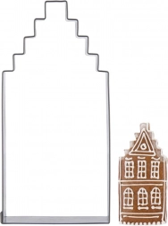 Nierdzewna wykrawaczka domek 12 cm