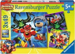 Ravensburger puzzle Power Players 3×49 elementów