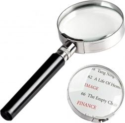 Klasyczna metalowa lupa 75 mm