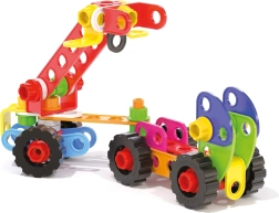 Quercetti klocki Tecno Jumbo Toolbox – przenośny kuferek z 84 elementami