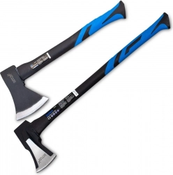 zestaw siekier: młot 1000 g i siekiera rozłupująca 2000 g z kompozytową rękojeścią