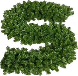 Świąteczna girlanda RUHHY 2,7 m, średnica 29 cm, gęsta zielona