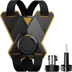 PULUZ magnetyczny uchwyt na motocyklowy kask do kamer sportowych (w tym ACE PRO 2, OSMO ACTION 5 PRO)