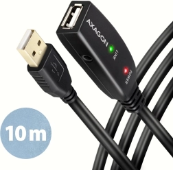 Axagon ADR-210 aktywny kabel przedłużający USB 2.0 A–M do A–F 10 m