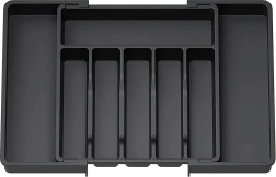 Regulowany organizer na sztućce do szuflady kuchennej 33–57 cm
