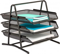 Biurkowy metalowy organizer na dokumenty A4