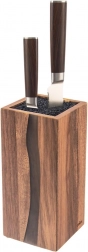 Drewniany blok na noże River z drewna akacjowego z uniwersalnym włóknem