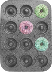 Stalowa forma do donutów GRANDE, 12 szt.