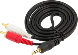 AK233 JACK 3,5 mm–2xRCA CINCH KABEL 1,5 m