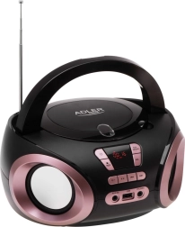 Przenośny boombox z CD/MP3 i radiem FM Adler AD 1181, czarno-miedziany