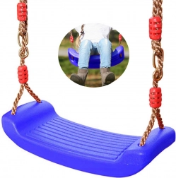 Dziecięca ogrodowa huśtawka gimnastyczna z uchwytami – Niebieska
