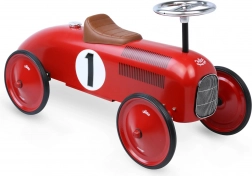 Vilac vintage jeździk czerwony metalowy samochód