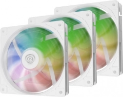 zestaw trzech wentylatorów Genesis Oxal 120 ARGB biały