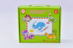 Mac Toys Puzzle Dinozaury z Malowaniem Wodnym