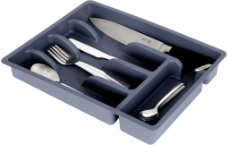 Szary organizer na sztućce do szuflady 36 × 25,5 cm