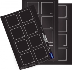 Samoprzylepne etykiety na słoiki czarne 24 szt.