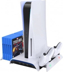 Stacja chłodząca i ładowarka do PS5 KIWI HOME PB01 biała