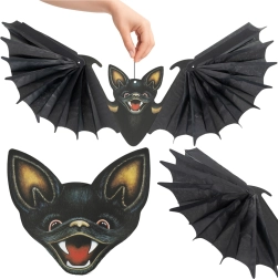 Wisząca dekoracja halloweenowa nietoperz Ruhhy 60 cm - 1 sztuka