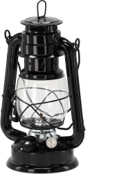 Klasyczna metalowa lampa naftowa 28 cm