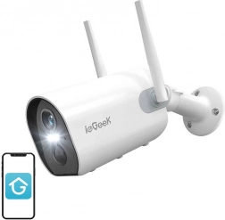 Bezprzewodowa zewnętrzna kamera Wi‑Fi ieGeek ZS‑GX2S biała 2K, bateria 5200 mAh