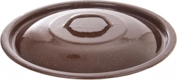 Emaliowana pokrywka do wiadra BROWN 30 cm
