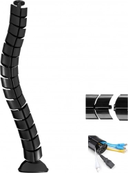 Organizer przewodów na biurko MACLEAN czarny