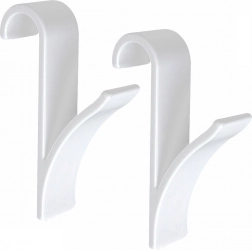 Plastowe haczyki na grzejnik, 2 szt. – uniwersalne haczyki do zawieszania bez wiercenia