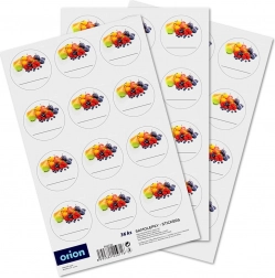 Samoprzylepne etykiety na słoiki 36 szt.