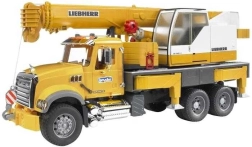 Bruder MACK Granite dźwig samochodowy LIEBHERR 1:16