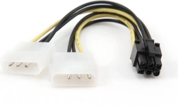 Rozdzielacz zasilania 2× Molex na 6-pin do karty graficznej BTX