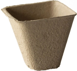 Jednorazowe papierowe doniczki 8 × 8 × 8 cm (18 szt.)