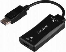 Aktywny konwerter HDMI na DisplayPort 4K 30 Hz, 0,15 m