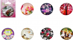 Szklany magnes 3D mix