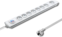 Listwa przeciwprzepięciowa z 8 gniazdami i kablem 1,5 m