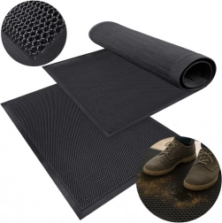 Wycieraczka wejściowa 90 × 60 cm RUHHY gumowa, antypoślizgowa 3D kratka