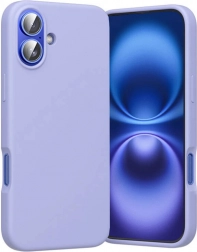 Silikonowe etui Vention do iPhone 16 Plus z MagSafe (fioletowe)