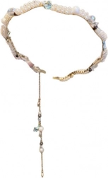 Dekoracyjna opaska z motywem muszelek i perełek