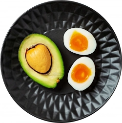 Ceramiczny talerz deserowy czarny 20 cm SOHO