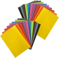 Papier kolorowy A4 – zestaw 20 arkuszy