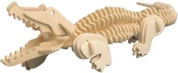 Woodcraft drewniane puzzle 3D krokodyl, 94 elementów
