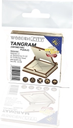 Drewniane łamigłówki 3D – zestaw geometryczny WOODEN CITY