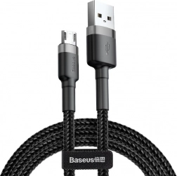 Baseus Cafule kabel USB-A do Micro USB 1 m, 2,4 A, szaro‑czarny