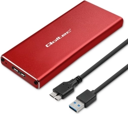 Etui do M.2 SSD SATA NGFF – USB 3.0, czerwone