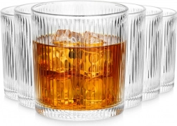 Żłobione szklanki 310 ml, zestaw 6 szt. Vilde