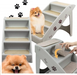 Składane antypoślizgowe schodki dla psów i kotów 100 kg