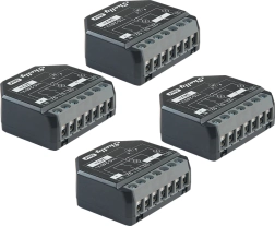 Zestaw 4 sterowników Shelly 2PM Gen4 do żaluzji i urządzeń Zigbee/Matter