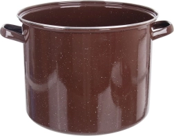 Brązowy emaliowany garnek 32 cm, 20 l